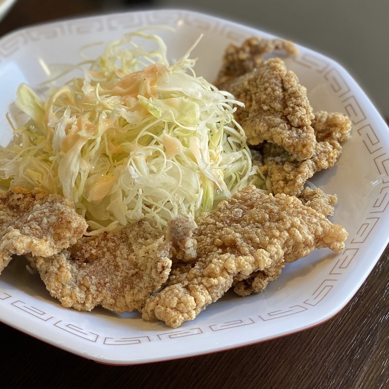 牛レバーの唐揚げ定食(来来亭 長野高田店 )