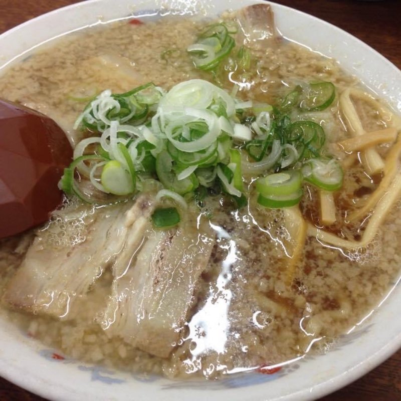 中華そば麺かため脂っこく(あべ食堂 （あべしょくどう）)