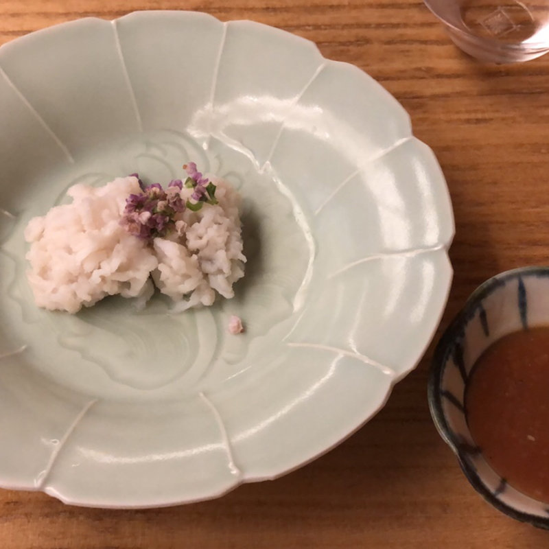 鱧の湯引き(菊乃井)