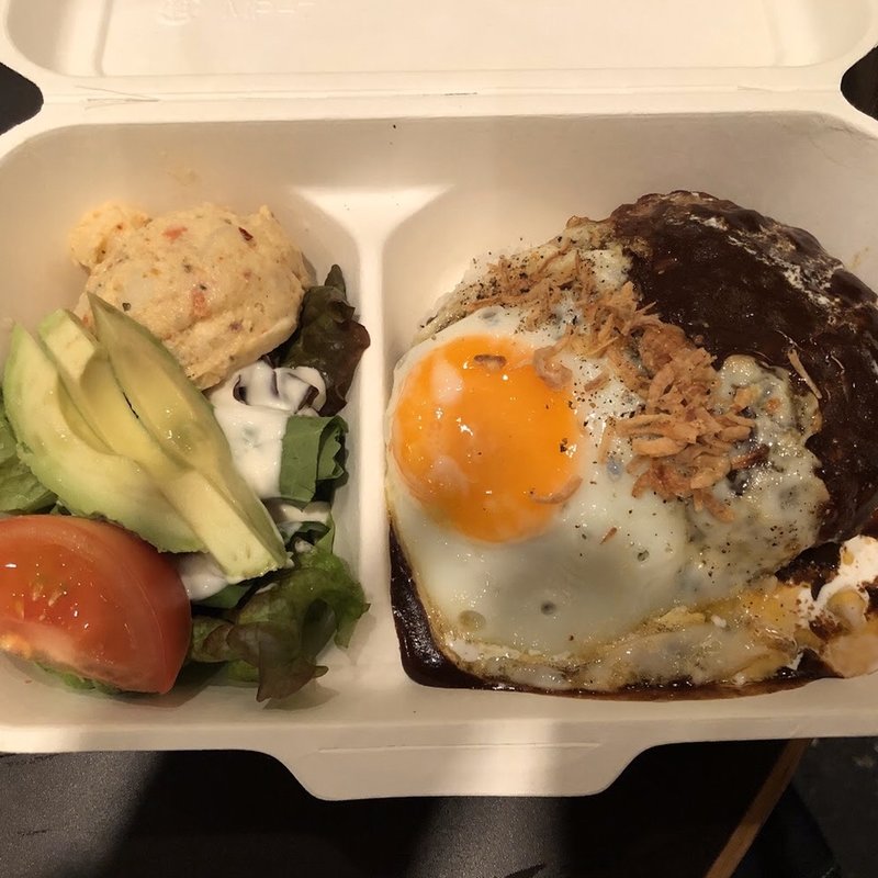 デミグラスハンバーグロコモコプレート(WIRED フレンテ明大前店)