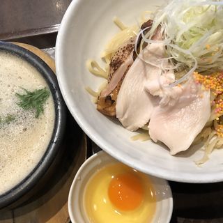 鶏すきやき風つけ麺(麺のようじ)