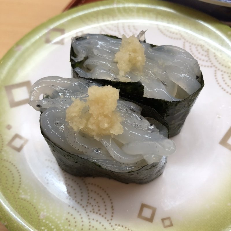 白魚軍艦(うまい鮨勘天童支店)