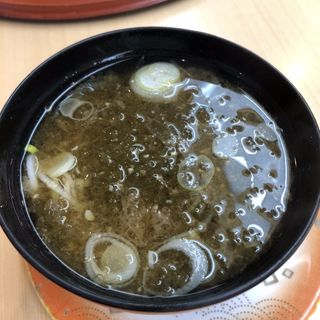 あおさ味噌汁(うまい鮨勘天童支店)
