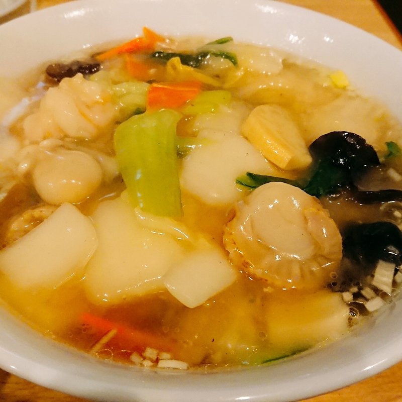 海鮮あんかけつゆそば(優しい中華 柊 ひいらぎ)