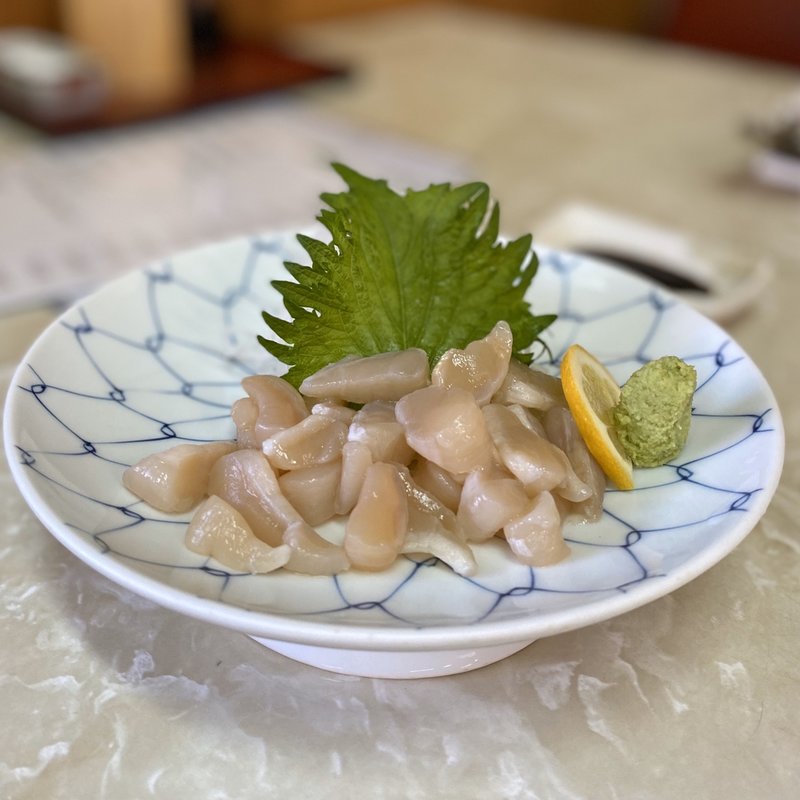 真珠貝柱刺身(よしゆう水産)