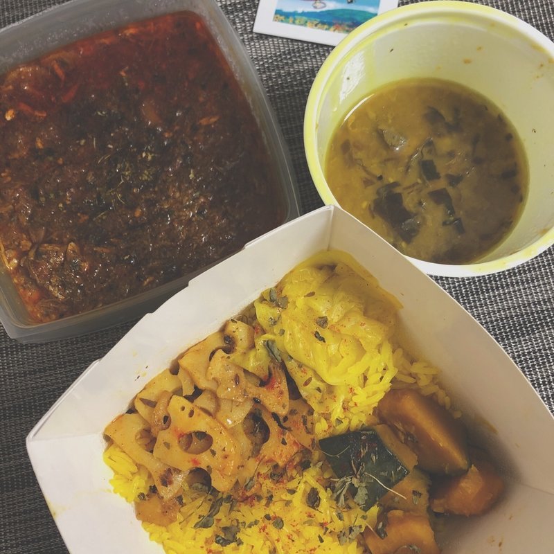 フィッシュカレーと鯖牛蒡キーマ(spice house カリーノアトリエ)