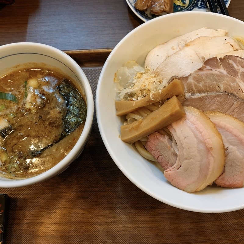 三種のチャーシューつけめん(つけめんさなだ)