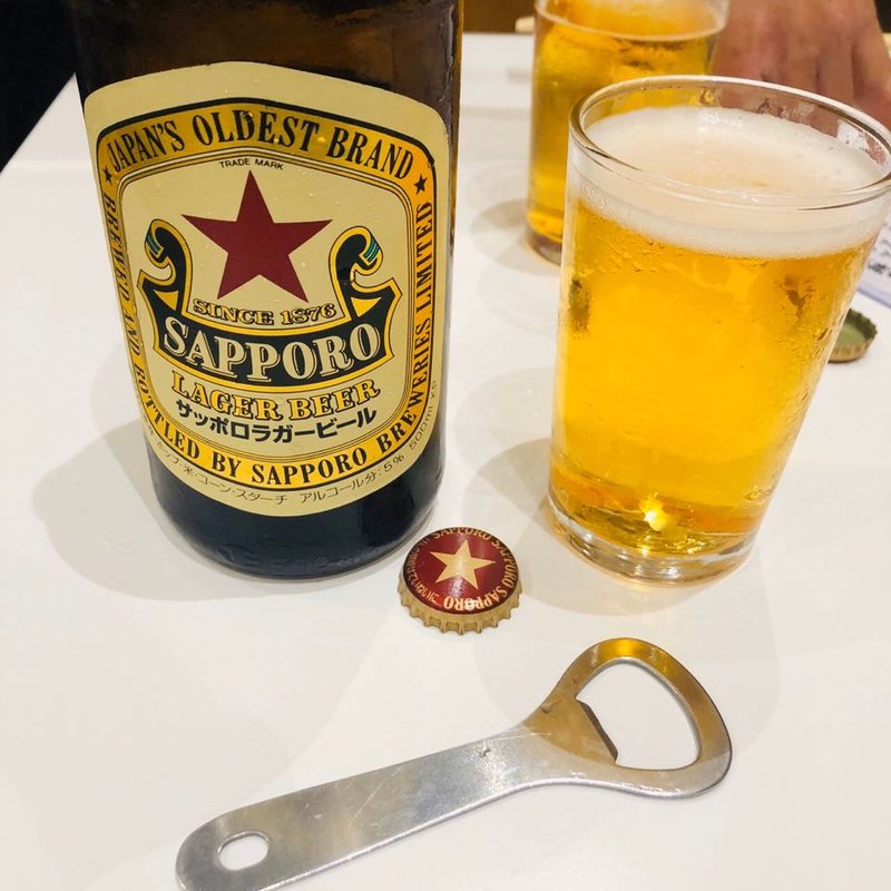 サッポロ赤星(餃子のラスベガス)