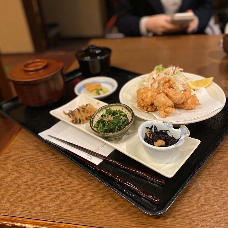 若鶏の竜田揚げ定食(おばんざい ふじまさ)