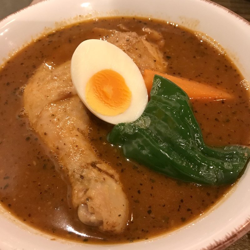 道産チキンスープカレー(ラッキョ 札幌エスタ店)