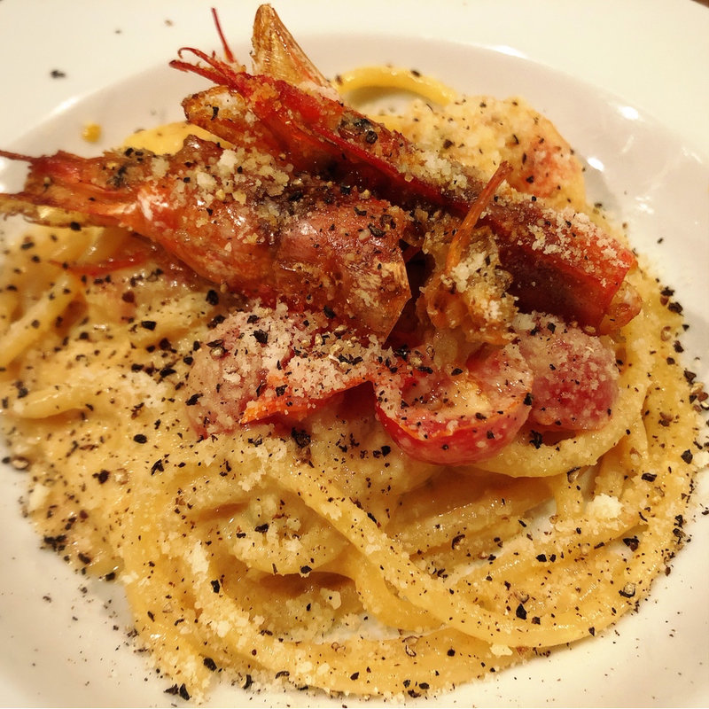 赤海老のチーズパスタ(北浜バールこにし )