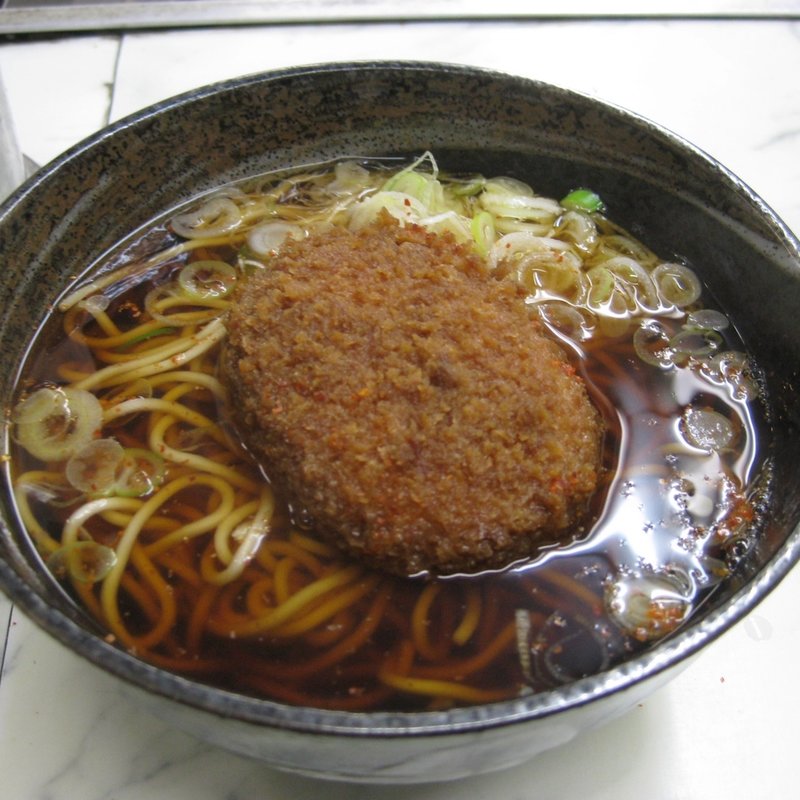 コロッケそば(そば・うどん 大和屋)