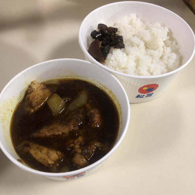 ゴロゴロチキンカレー(とんかつ松屋)