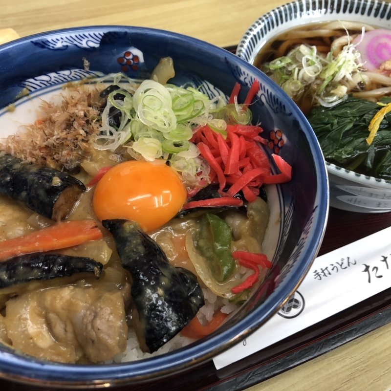 あぶら味噌丼膳(手打うどん たなか)