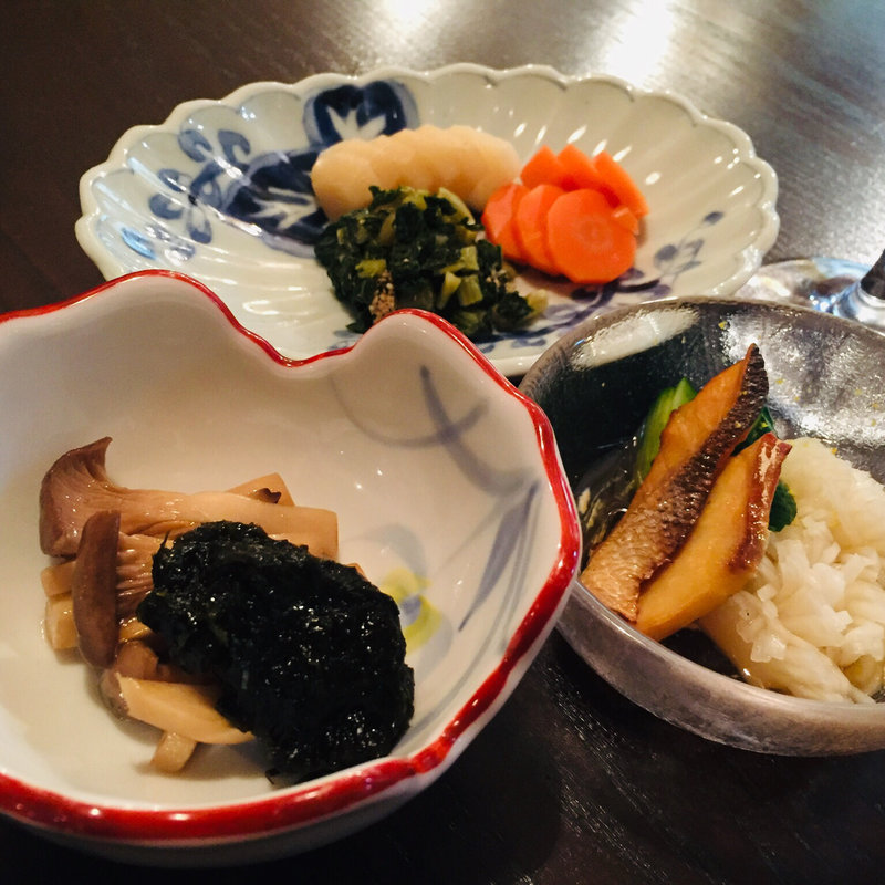 ぬか漬け3種盛 と酒の肴(にこ庵 )