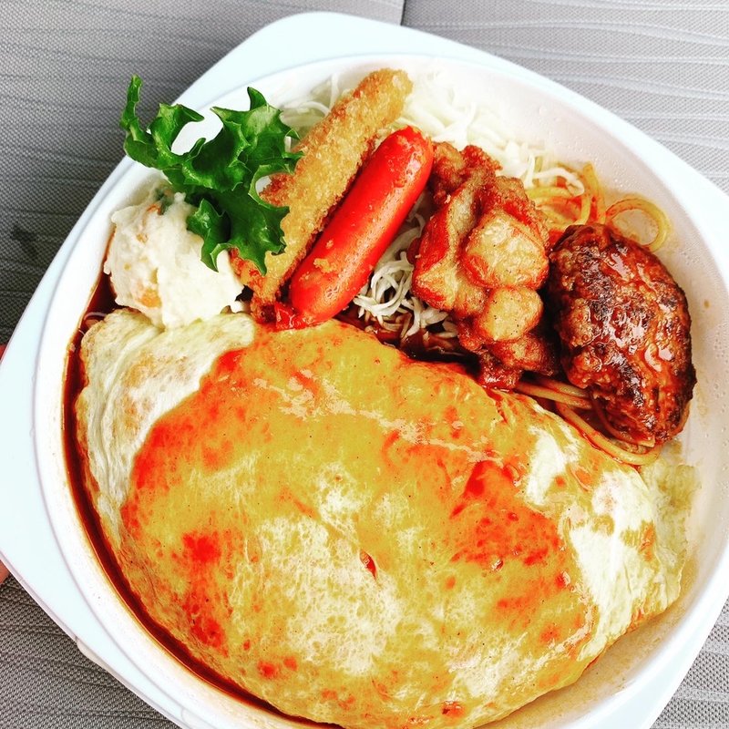 オムライスセット(はなまる弁当)