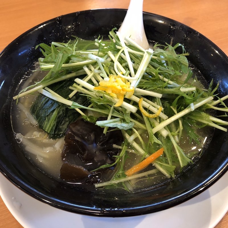 ゆず塩野菜ラーメン(幸楽苑米沢店)