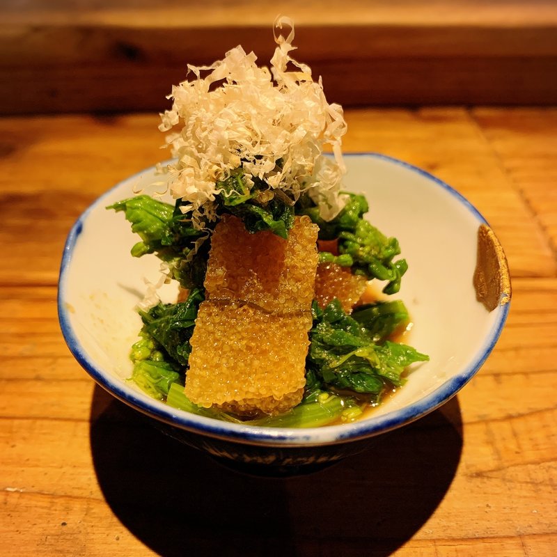 菜の花と子持ち昆布の辛子浸し(酒井商会)