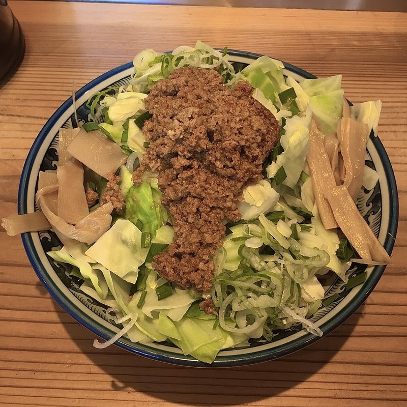 汁なし台湾カレー 野菜増し(こだわり麺工房 たご)