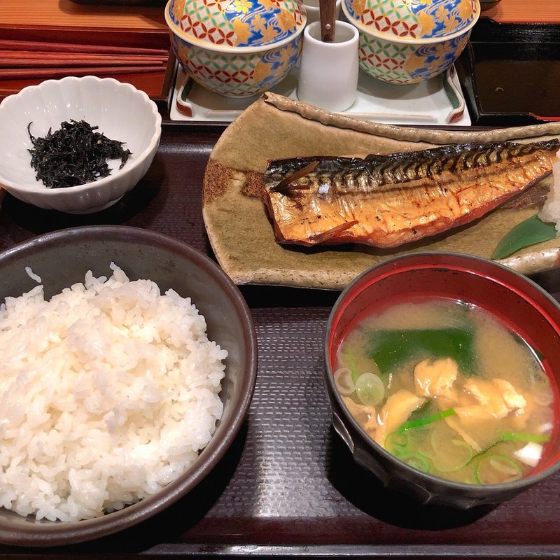 焼き魚定食(博多もつ鍋やまや 博多店)
