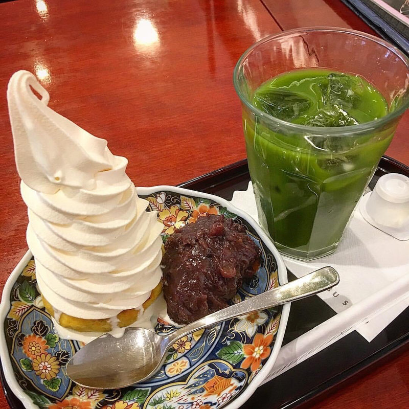 クリームスイートポテト小倉餡 アイス抹茶(麻布茶房)