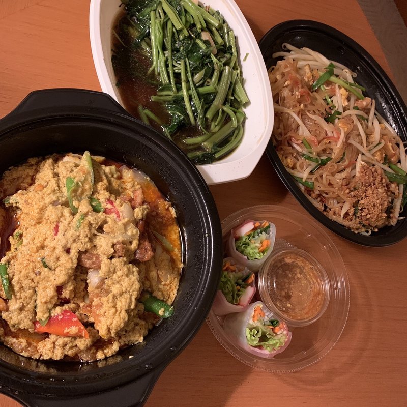 ソフトシェルクラブのカレー粉いため(J's STORE)