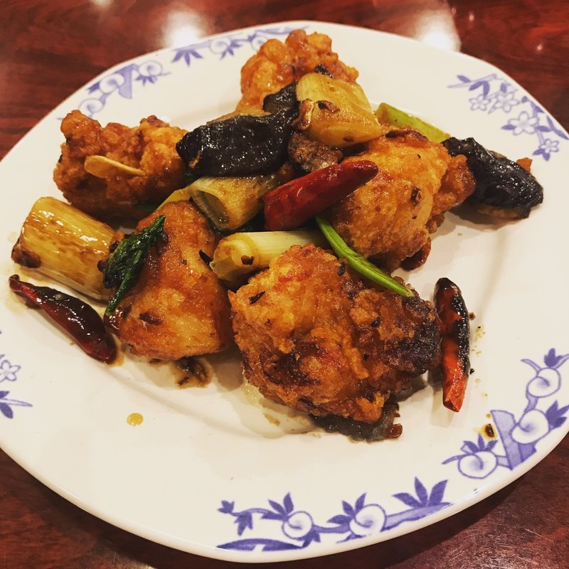 揚げ鶏の甘辛香草炒め(バーミヤン 北千住店 )