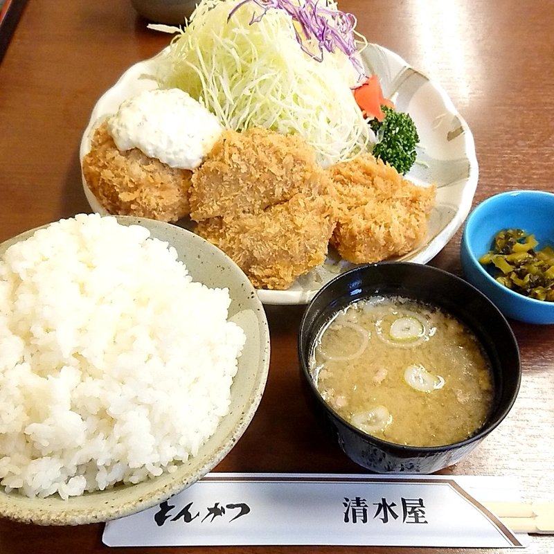 ヒレかつ定食(とんかつ 清水屋)