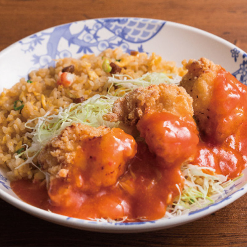 ＜飯ランチ＞D　チャーハン＆チキンチリ(バーミヤン 豊中緑丘店)