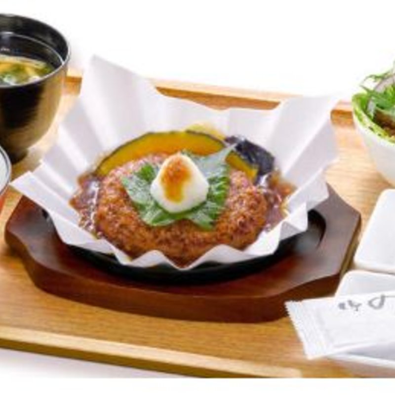 朝の和風ハンバーグ膳(ロイヤルホスト西灘店)