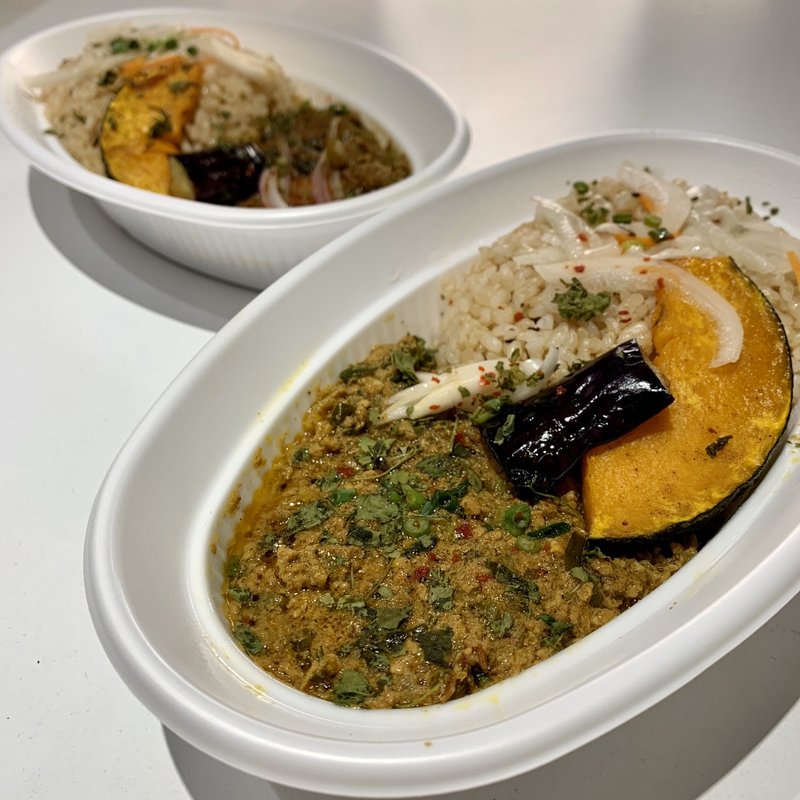 和風鷄キーマ・マトンキーマ弁当(旧ヤム邸 シモキタ荘)