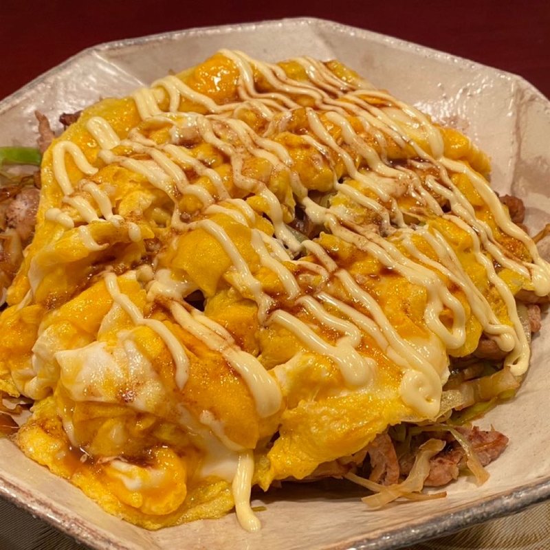 なんちゃってとんぺい焼き(居酒屋おかちゃん)