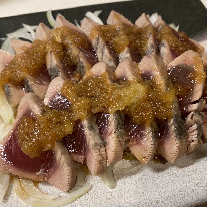 かつおのたたき(居酒屋おかちゃん)