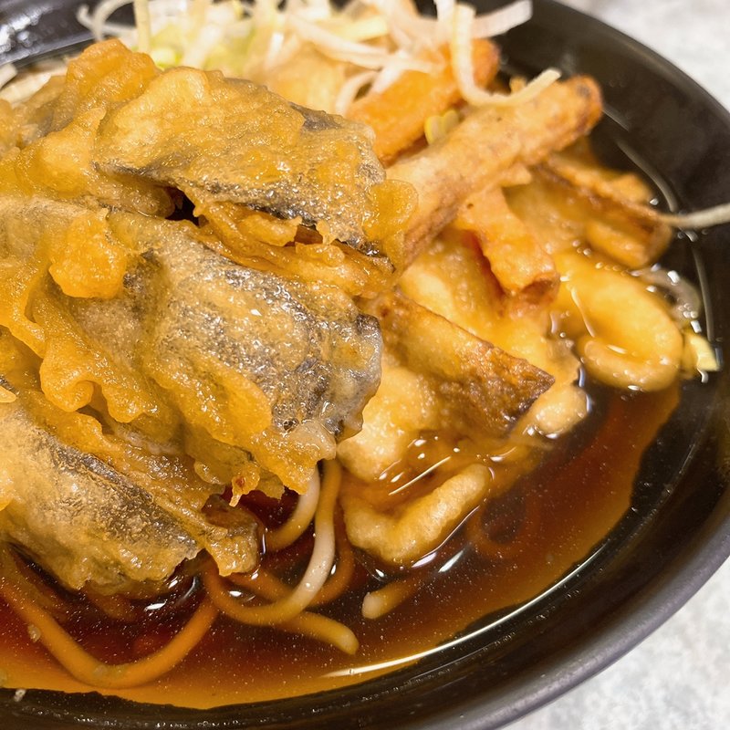 ごぼう天そば ＋ なす天(かめや )