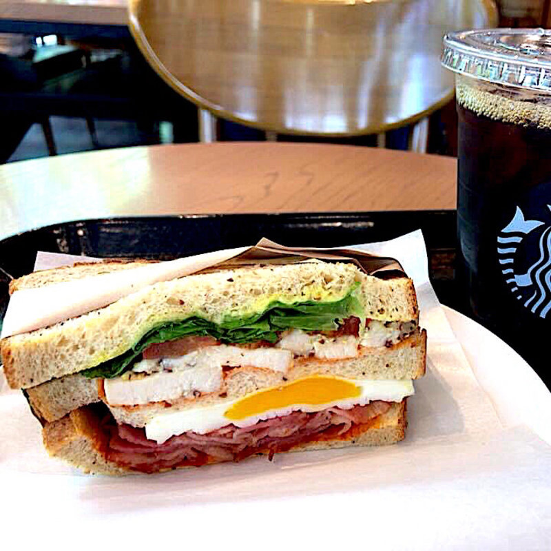 クラブハウスサンドイッチ(スターバックスコーヒー TSUTAYA 馬事公苑店)