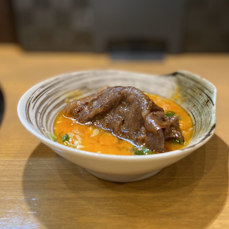 元祖イチボの一枚焼き すき焼き風 日本一のこだわり卵(にくがとう 伏見別邸)