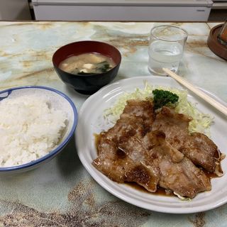 ロース豚の生姜焼きセット(お食事　まるやま )