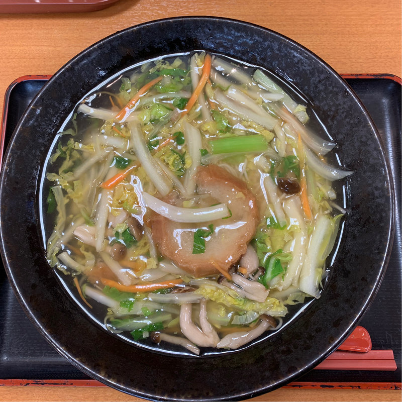 白石温麺 野菜おくずがけ(道の駅 村田 )