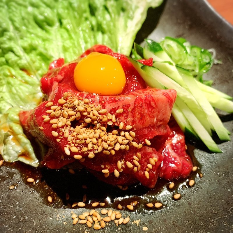 炙りユッケ(【韓国料理】山本牛臓 麻布十番店)