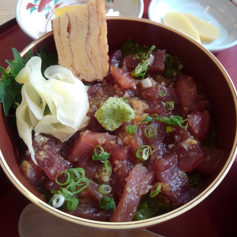 まぐろ漬丼(道の駅　岩城　レストラン　はまなす )