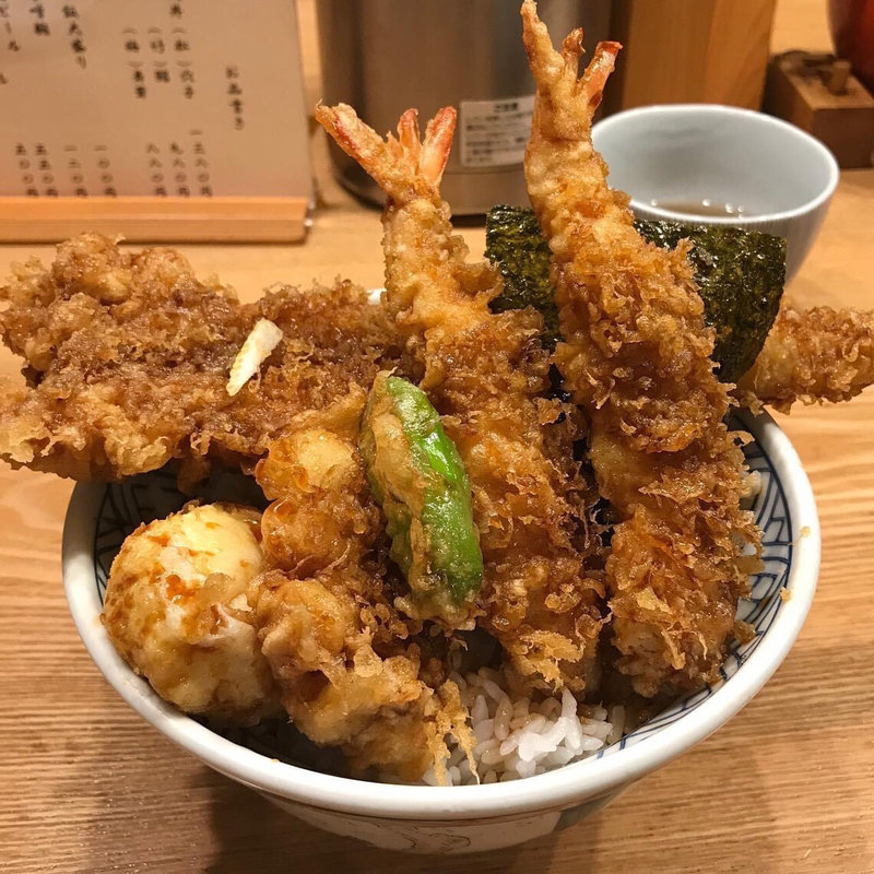 天丼（松）穴子(天丼 金子屋 赤坂店 )