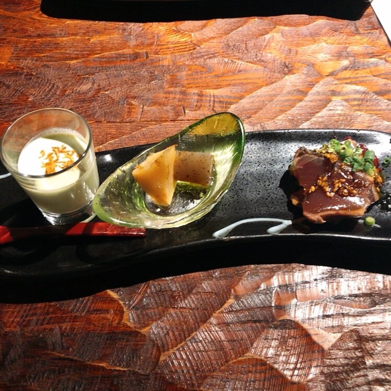 本日の前菜3種(鉄板焼  炭焼  さいとう)