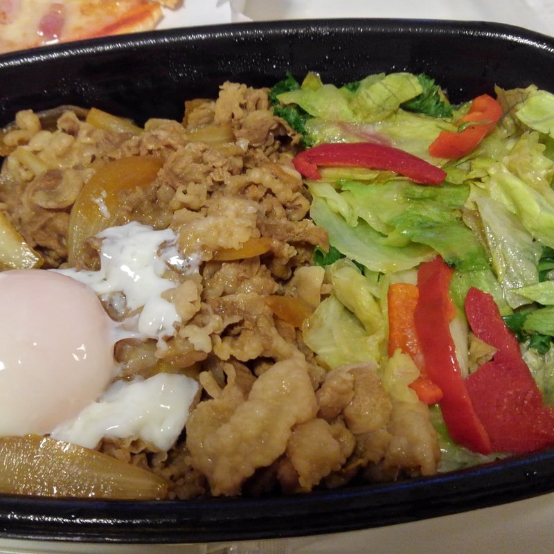 ケールレタス牛丼特盛(すき家 葛飾亀有一丁目店)