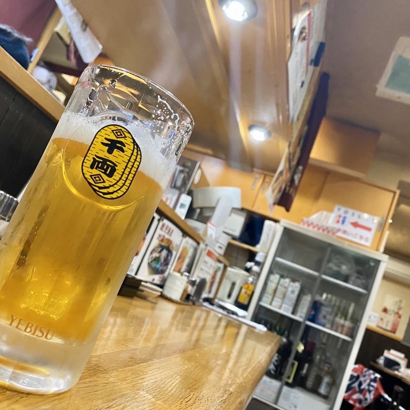 生ビール(やきとり千両)