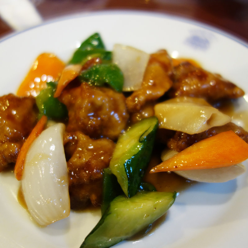 黒酢仕立ての酢豚(宝島)