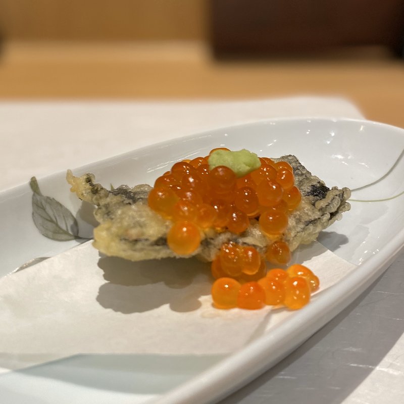 韓国海苔のいくらカナッペ(魚や よいち 伏見店)