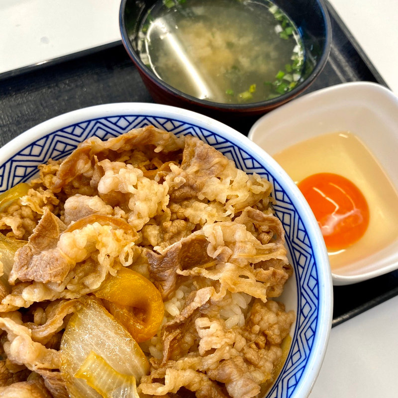 朝牛セット(吉野家 千早東店)