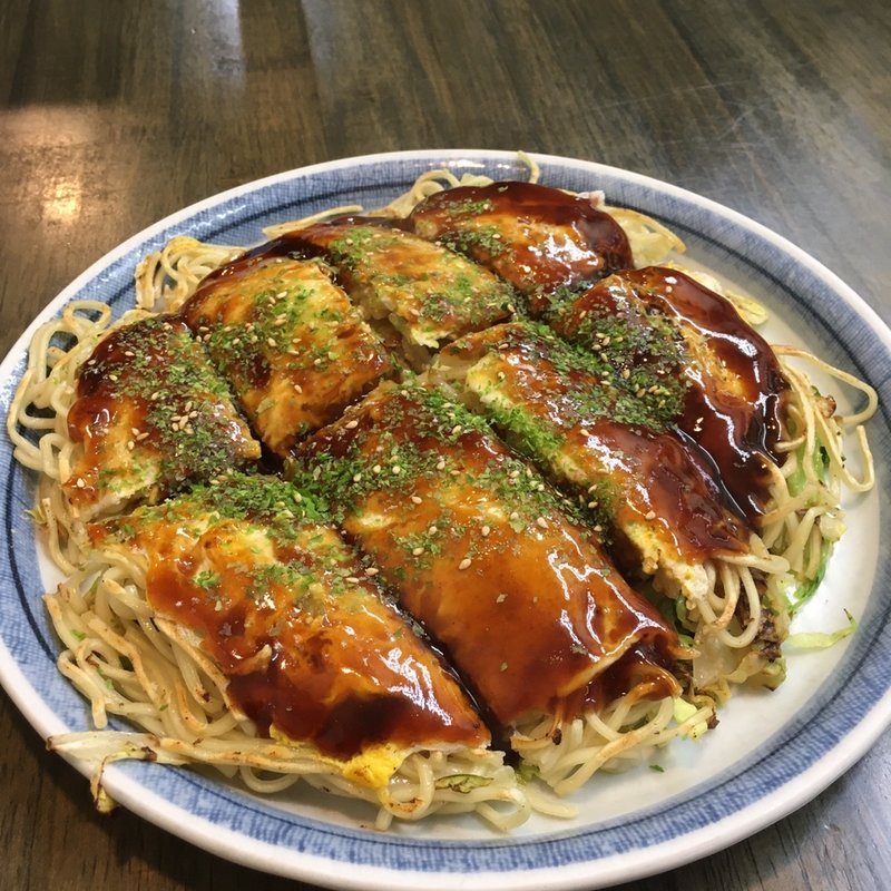 そば入りお好み焼き(あまんじゃく)