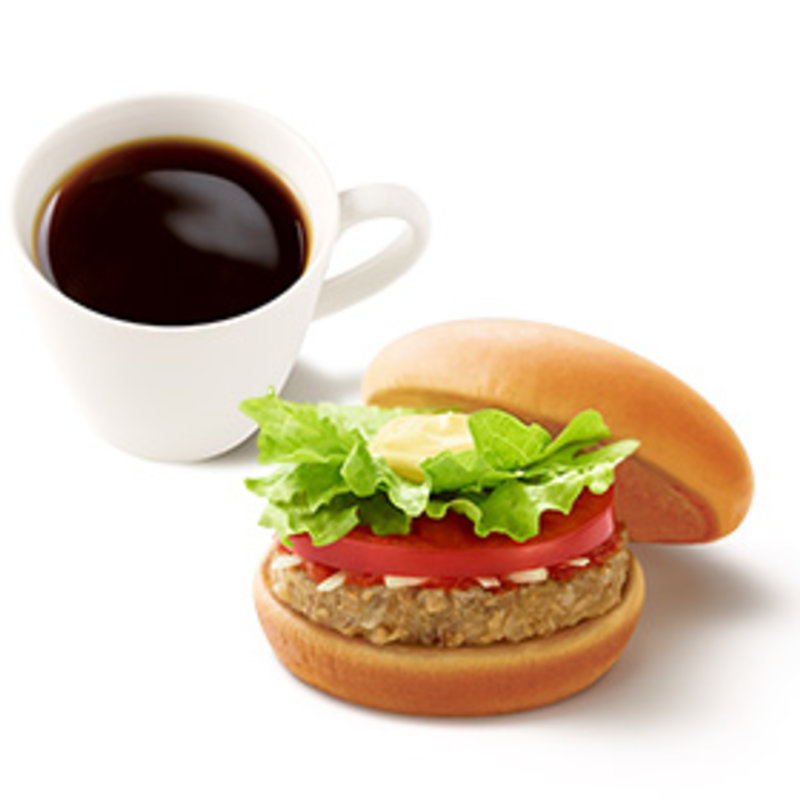 ソイモーニング野菜バーガー（ドリンクセット付）(モスバーガー 吹田北口店)