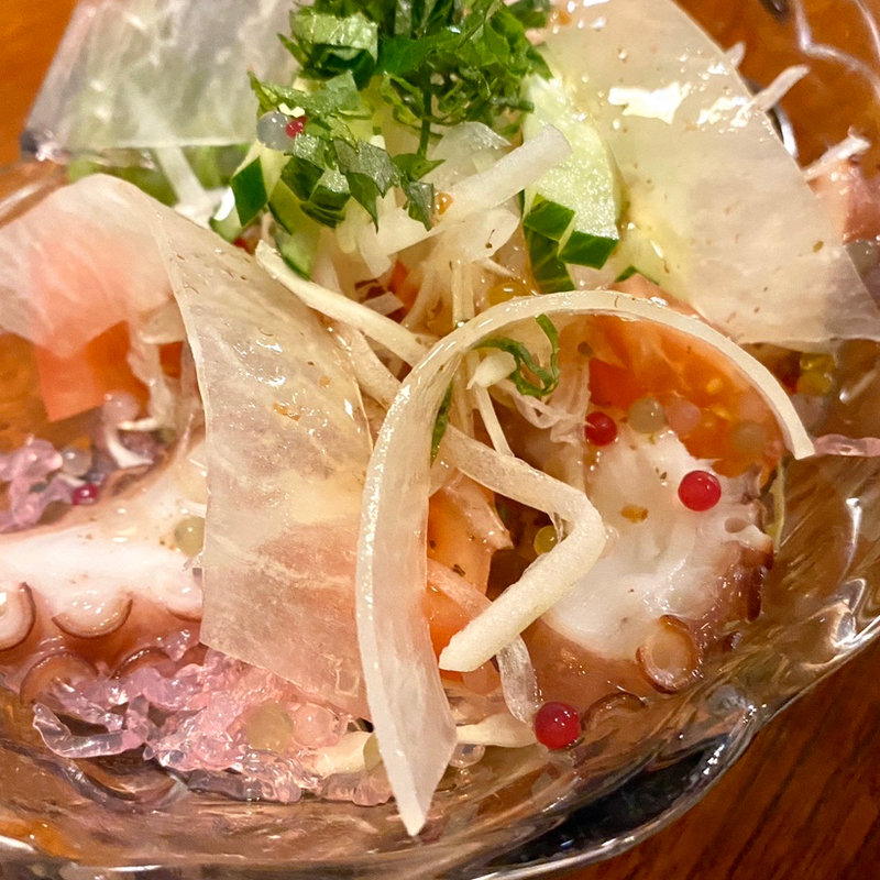 おさかなサラダ(田舎茶屋)